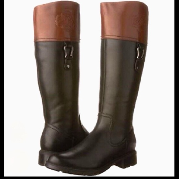 Blondo vida tall black & brown boots size 6 - Picture 1 of 11